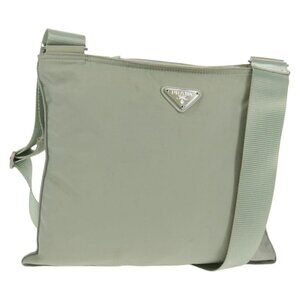 Authentic PRADA Shoulder Bag Nylon Gray